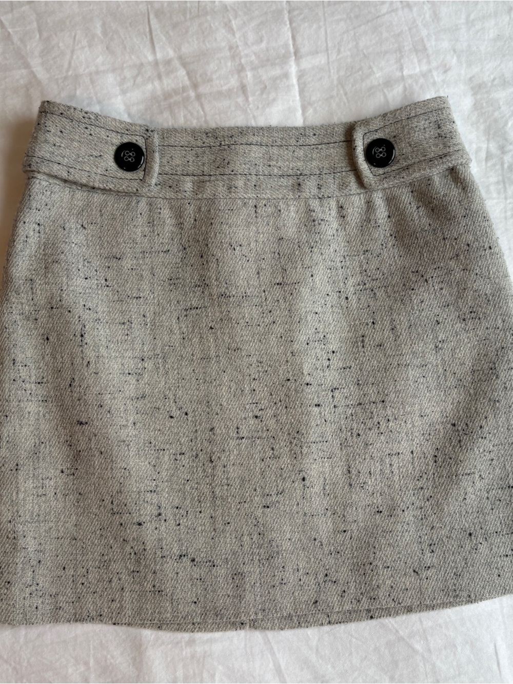 VTG Tweed Wool Blend Mini Skirt‎ Dark Academia Preppy Sz 0 Dark Academia Office